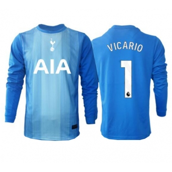 Billige Fotballdrakt Tottenham Hotspur Guglielmo Vicario #1 Keeper Replika Bortedrakt 2025-26 Langermet